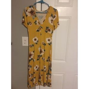 Mid length floral dress